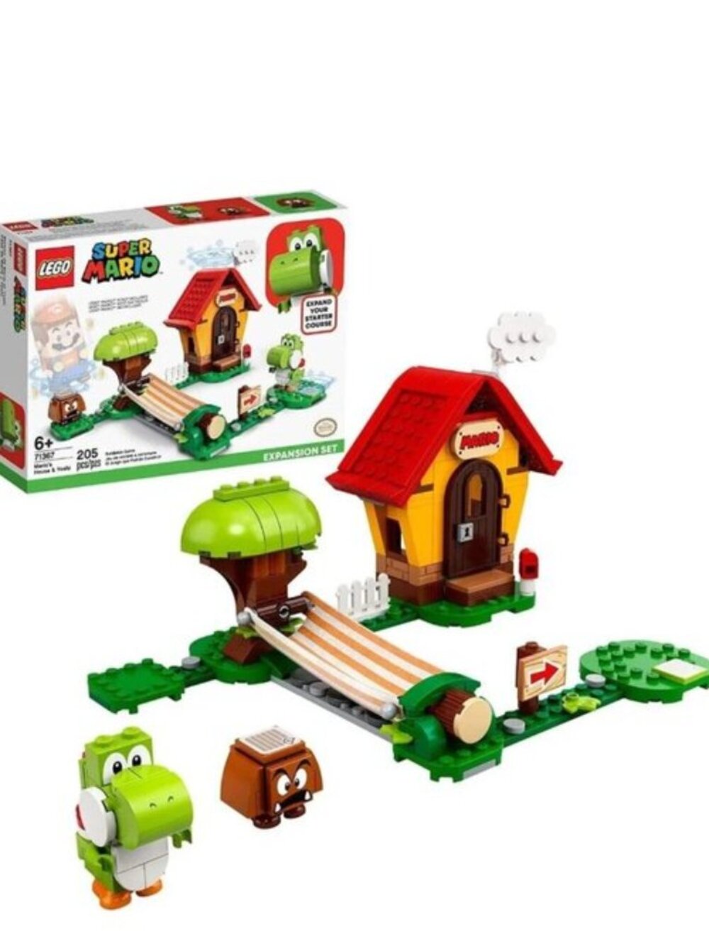 Lego Super Mario Mario's House & Yoshi Expansion 71367 New In Box